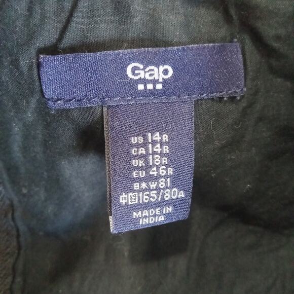 Gap Mini Skirt Black & White Aztec Print Sz 14 Lined Preppy Artsy Elastic Waist - Picture 6 of 8